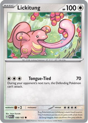 Lickitung - 108/null [SV: Scarlet & Violet 151]
