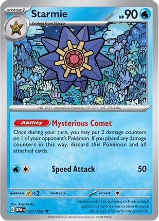 Starmie - 121/null [SV: Scarlet & Violet 151] Reverse Holofoil