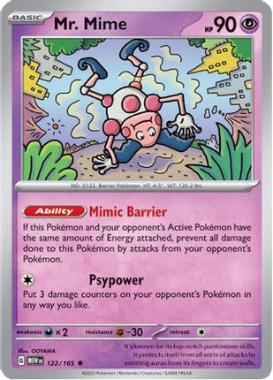 Mr. Mime - 122/165 [SV: Scarlet & Violet 151] Reverse Holofoil