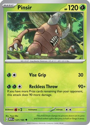 Pinsir - 127/null [SV: Scarlet & Violet 151] Reverse Holofoil