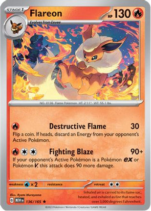 Flareon - 136/null [SV: Scarlet & Violet 151] Reverse Holofoil