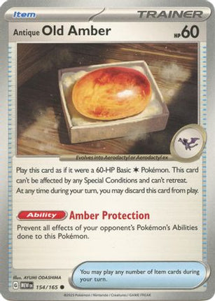 Antique Old Amber - 154/null [SV: Scarlet & Violet 151] Reverse Holofoil