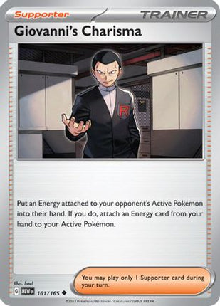 Giovanni's Charisma - 161/165 [SV: Scarlet & Violet 151]