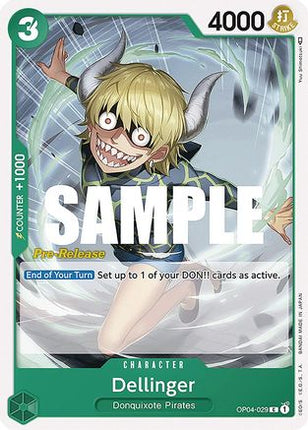 Dellinger (OP04-029) - Kingdoms of Intrigue Pre-Release Cards