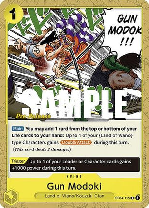 Gun Modoki (OP04-115) - Kingdoms of Intrigue Pre-Release Cards