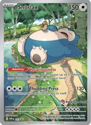 Snorlax - 051 (Pokemon Center Exclusive) - 51/null [SV: Scarlet & Violet Promo Cards] Holofoil