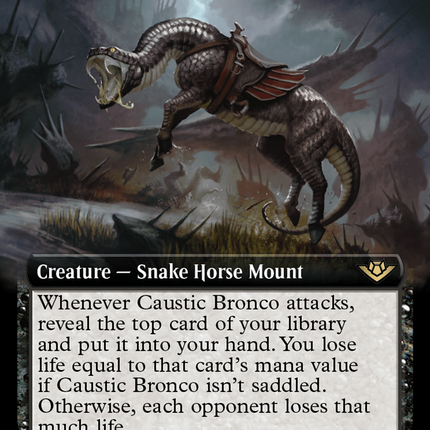 Caustic Bronco (Extended Art) [Outlaws of Thunder Junction] Foil