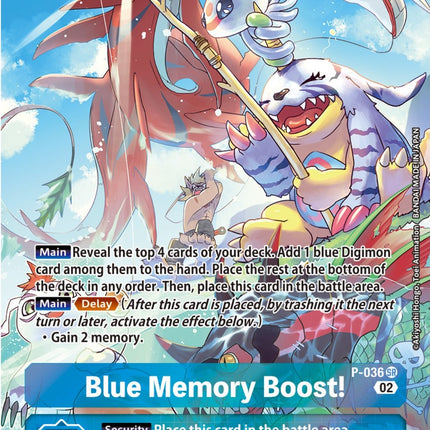 Blue Memory Boost! [P-036] (Digimon Adventure Box 2) [Promotional Cards]