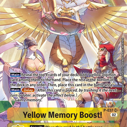 Yellow Memory Boost! [P-037] (Digimon Adventure Box 2) [Promotional Cards]