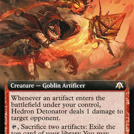 Hedron Detonator (Extended Art) [March of the Machine Commander] Foil