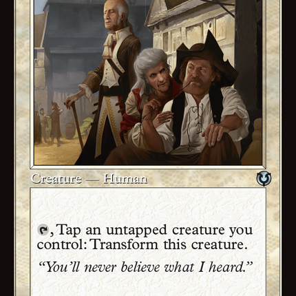 Town Gossipmonger // Incited Rabble (Retro Frame) [Innistrad Remastered] Foil