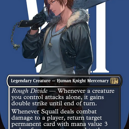 Squall, SeeD Mercenary (Borderless) [FINAL FANTASY] Surge Foil