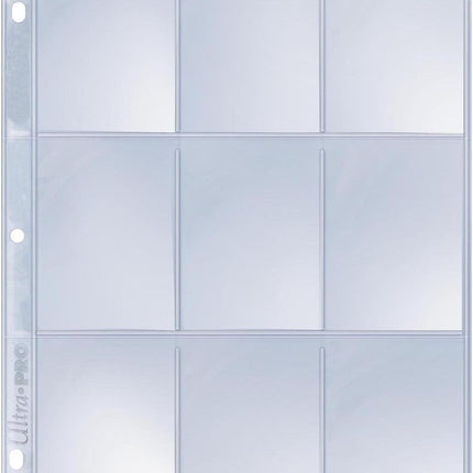 Ultra Pro Silver Series 9-Pocket Refill Pages (25ct) for Standard Size Cards