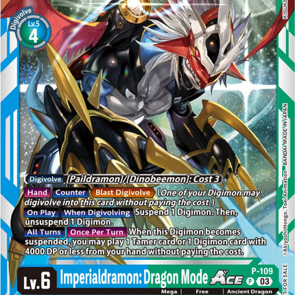 Imperialdramon: Dragon Mode Ace [P-109 ] (NYCC 2023 Demo Deck) [Promotional Cards]