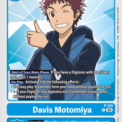 Davis Motomiya [P-124] (NYCC 2023 Demo Deck) [Promotional Cards]