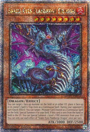 Snake-Eyes Flamberge Dragon (Quarter Century Secret Rare)  [AGOV-EN010] 1st Edition