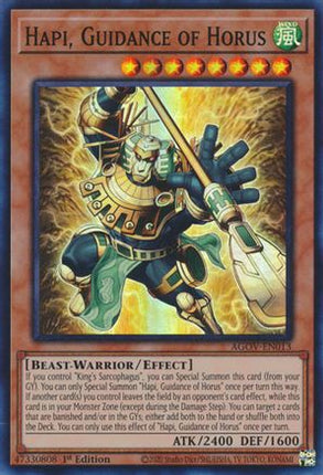 Hapi, Guidance of Horus (Super Rare) [AGOV-EN013] 1st Edition
