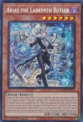 Arias the Labrynth Butler (Secret Rare) [AGOV-EN017] 1st Edition