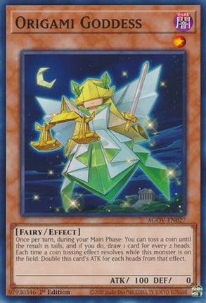 Origami Goddess (Common / Short Print) [AGOV-EN027] 1st Edition