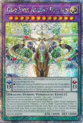 Odd-Eyes Arcray Dragon (Quarter Century Secret Rare)  [AGOV-EN030] 1st Edition