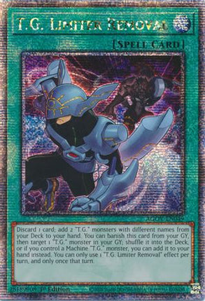 T.G. Limiter Removal (Quarter Century Secret Rare)  [AGOV-EN049] 1st Edition