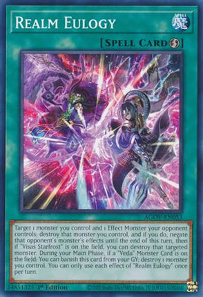 Realm Eulogy (Common / Short Print) [AGOV-EN053] 1st Edition