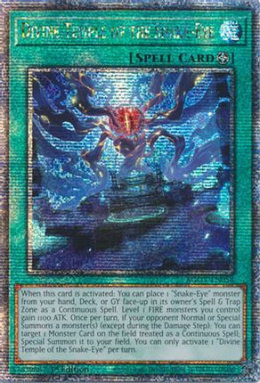 Divine Temple of the Snake-Eye (Quarter Century Secret Rare)  [AGOV-EN056] 1st Edition