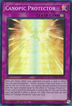 Canopic Protector (Super Rare) [AGOV-EN076] 1st Edition
