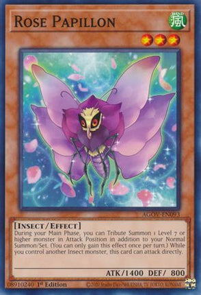 Rose Papillon (Common / Short Print) [AGOV-EN093] 1st Edition