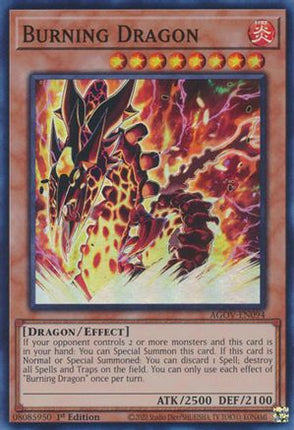 Burning Dragon (Super Rare) [AGOV-EN094] 1st Edition
