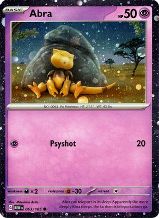 Abra - 063/165 (Cosmos Holo) [Miscellaneous Cards & Products] Holofoil