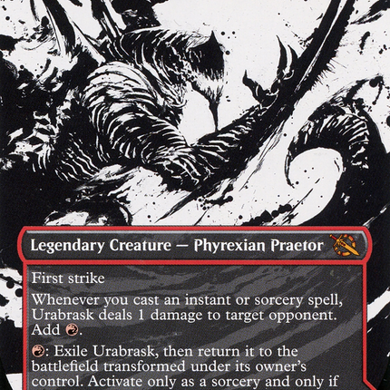 Urabrask // The Great Work (Showcase) (Borderless) [March of the Machine]