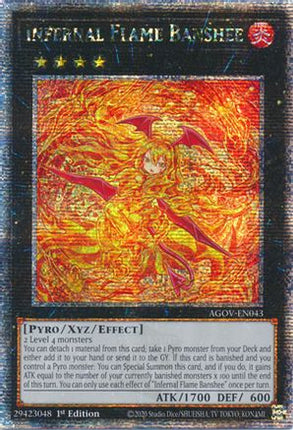 Infernal Flame Banshee (Quarter Century Secret Rare)  [AGOV-EN043] 1st Edition
