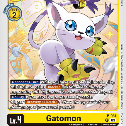 Gatomon [P-031] (Blast Ace Pre-Release) [Promotional Cards]