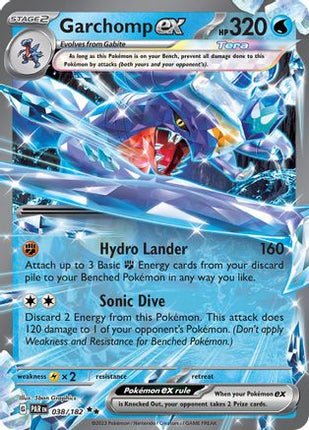 Garchomp ex - 038/182 [SV04: Paradox Rift] Holofoil