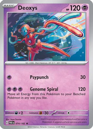 Deoxys - 74/null [SV04: Paradox Rift] Holofoil