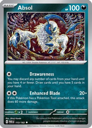 Absol - 113/null [SV04: Paradox Rift] Reverse Holofoil