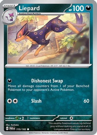 Liepard - 115/null [SV04: Paradox Rift] Reverse Holofoil