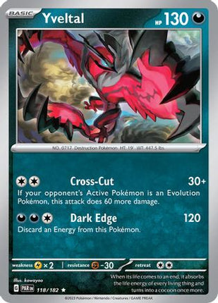 Yveltal - 118/182 [SV04: Paradox Rift] Holofoil