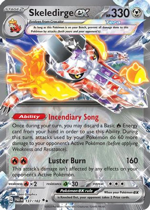 Skeledirge ex - 137/null [SV04: Paradox Rift] Holofoil