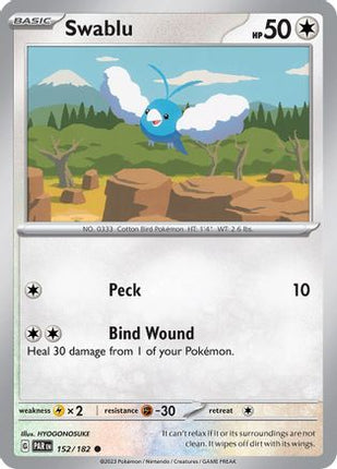 Swablu - 152/182 [SV04: Paradox Rift] Reverse Holofoil