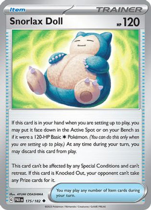 Snorlax Doll - 175/null [SV04: Paradox Rift] Reverse Holofoil