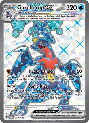 Garchomp ex - 219/182 [SV04: Paradox Rift] Holofoil