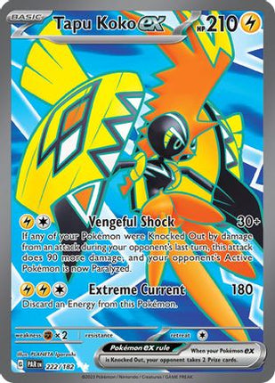 Tapu Koko ex - 222/182 [SV04: Paradox Rift] Holofoil