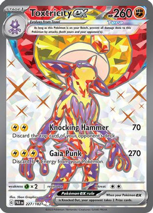 Toxtricity ex - 227/182 [SV04: Paradox Rift] Holofoil