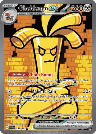 Gholdengo ex - 252/182 [SV04: Paradox Rift] Holofoil