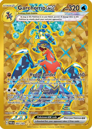 Garchomp ex - 260/182 [SV04: Paradox Rift] Holofoil