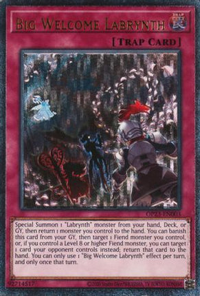 Big Welcome Labrynth  [OP23-EN003] Ultimate Rare Unlimited