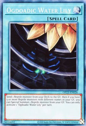 Ogdoadic Water Lily [OP23-EN026] Common / Short Print Unlimited