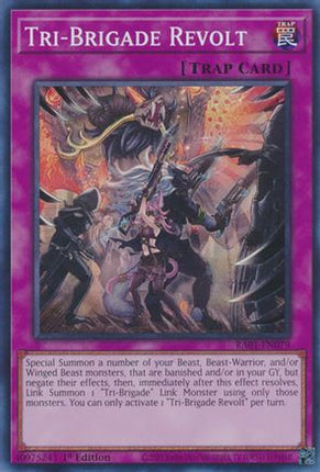 Tri-Brigade Revolt (Super Rare) [RA01-EN079] 1st Edition
